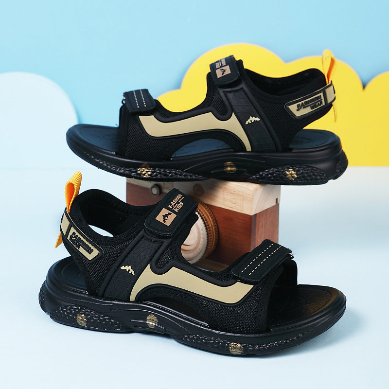 Boys' Open-Toe Non-Slip Soft Sole Beach Sandals