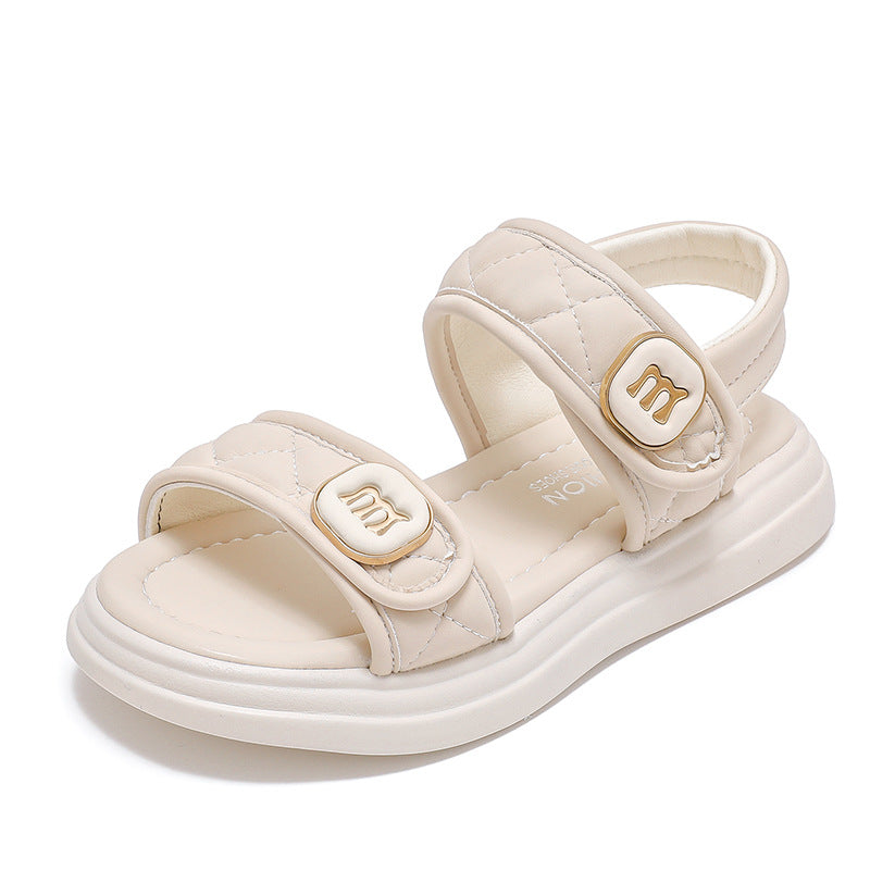 Girls' One-Strap Soft Sole Non-Slip Sports Sandals