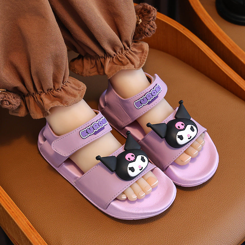 Kuromi Soft Sole Non-Slip Girls' Beach Sandals