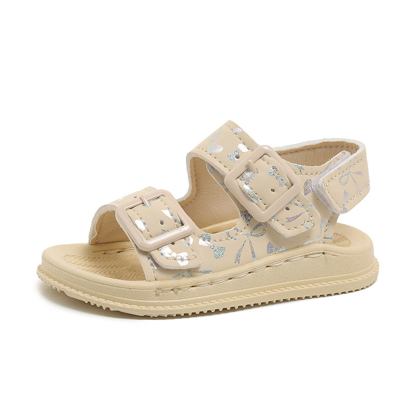 Girls' Leather Soft Sole Non-Slip Princess Sandals