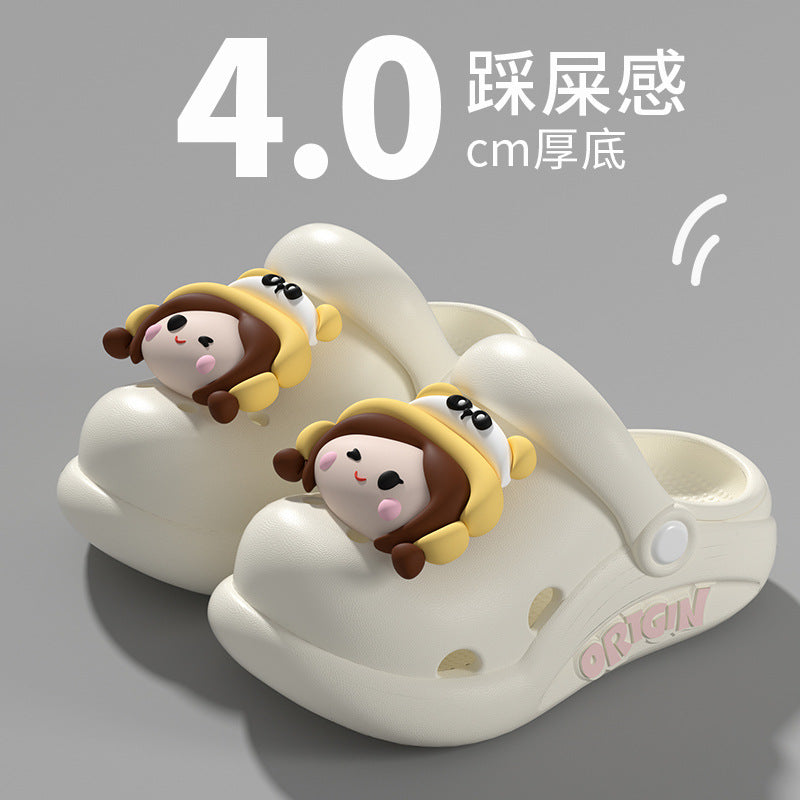 Kids' Mushroom Clog Slippers with Non-Slip Comfort
