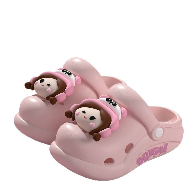 Kids' Mushroom Clog Slippers with Non-Slip Comfort