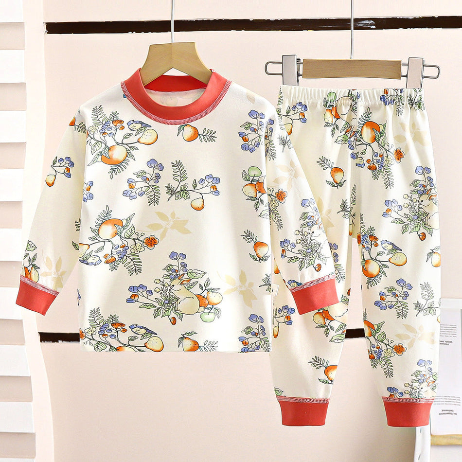 Kids' Seamless Pure Cotton Pajama & Homewear Set