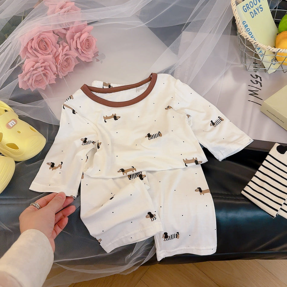 Kids' Tencel Modal Three-Quarter Sleeve Pajama Set