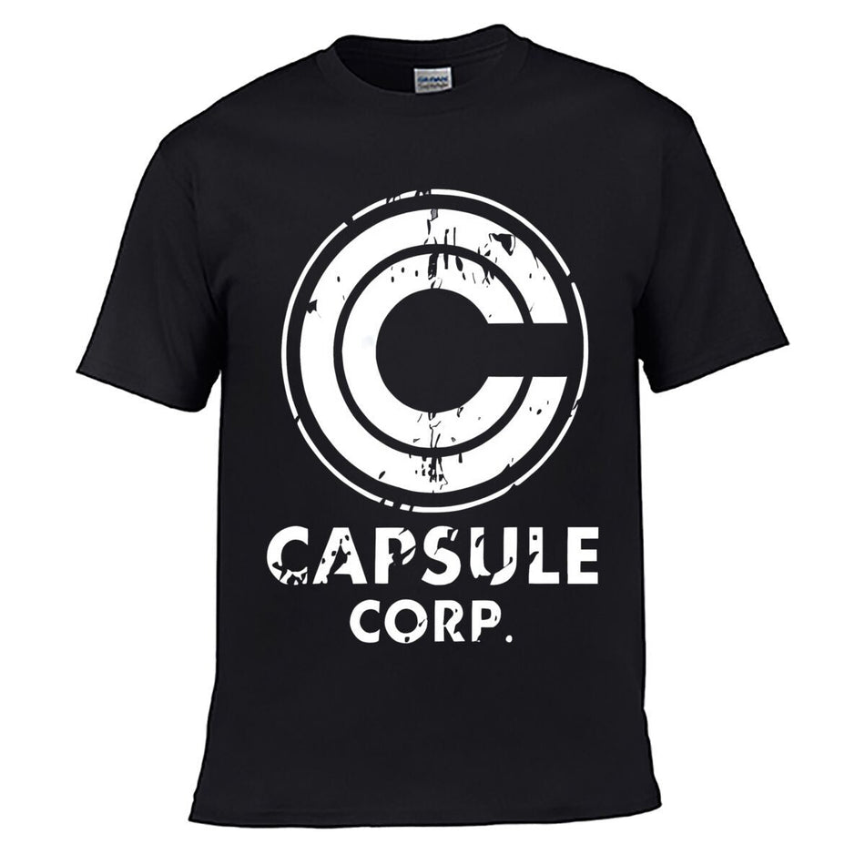 Capsule Corp Retro Circle Logo Graphic Short-Sleeve T-Shirt