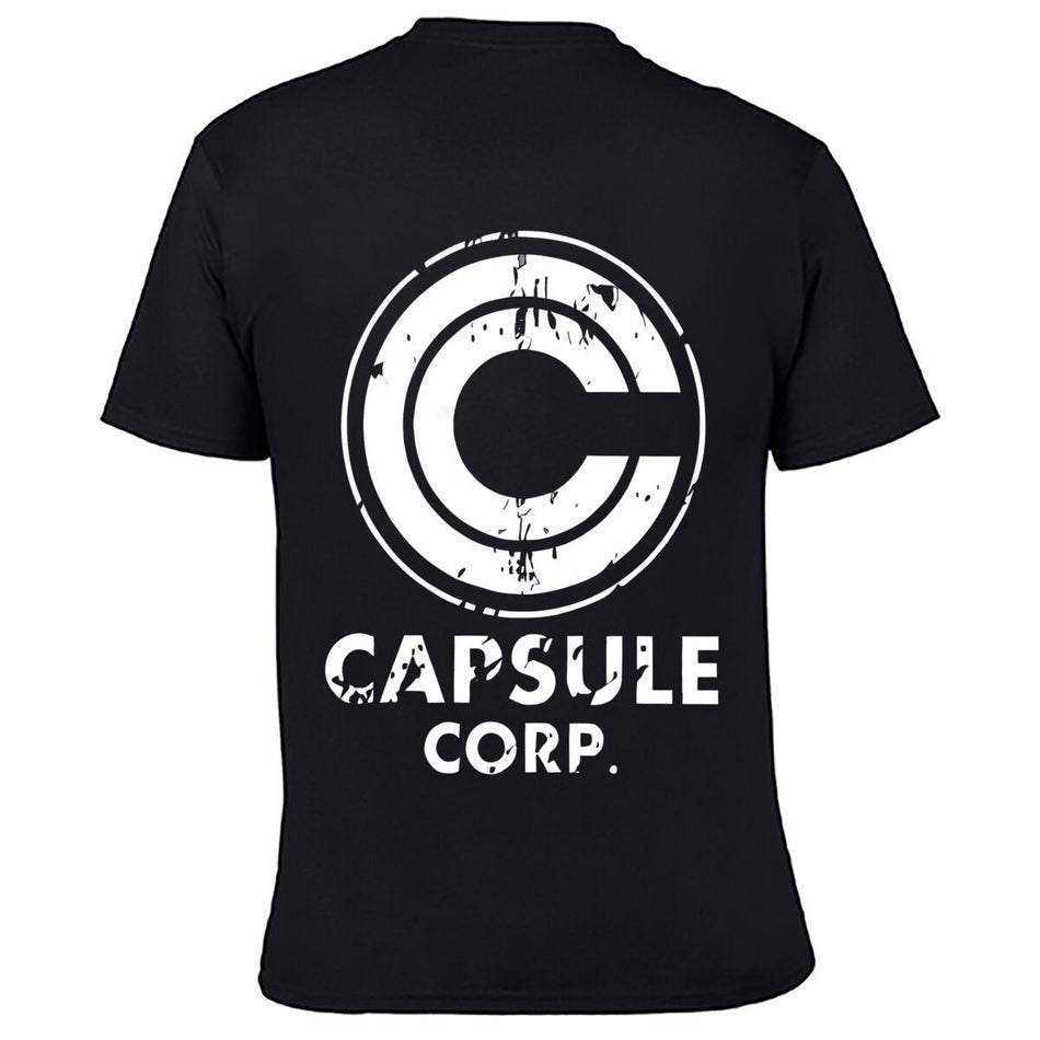 Capsule Corp Retro Circle Logo Graphic Short-Sleeve T-Shirt