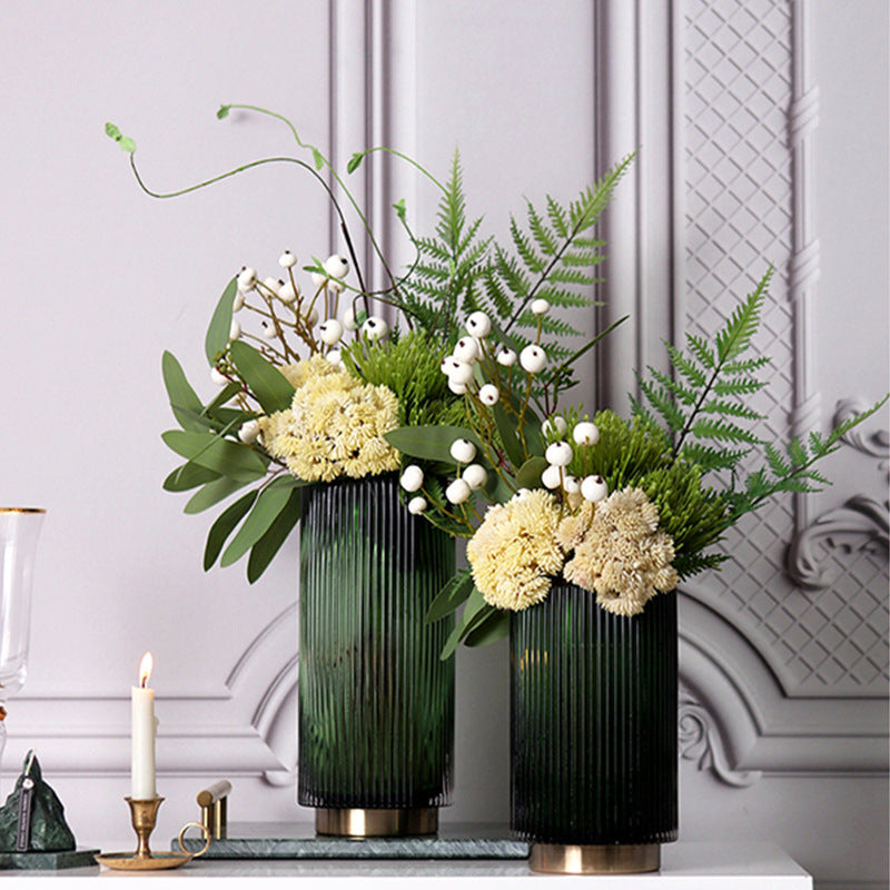 Modern Transparent Glass Vase for Nordic Home Table Décor