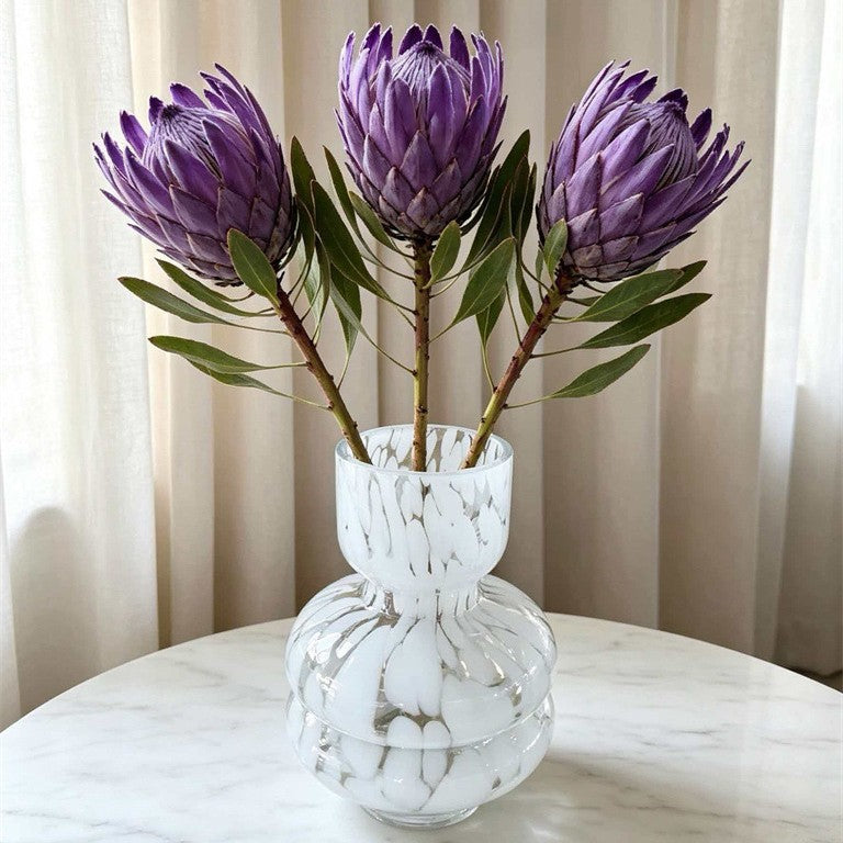 Creative Ink Texture Glass Vase for Elegant Home Flower Décor