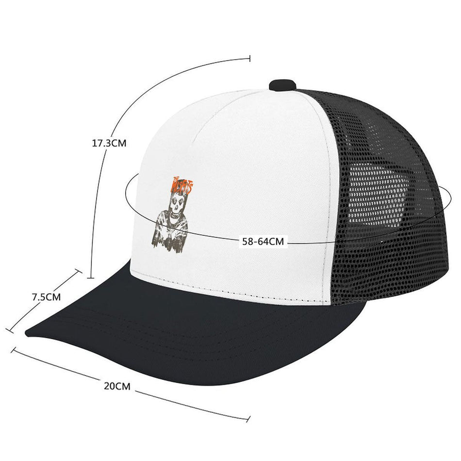 The Misfits Skull Skeleton Hands Graphic Adjustable Hat