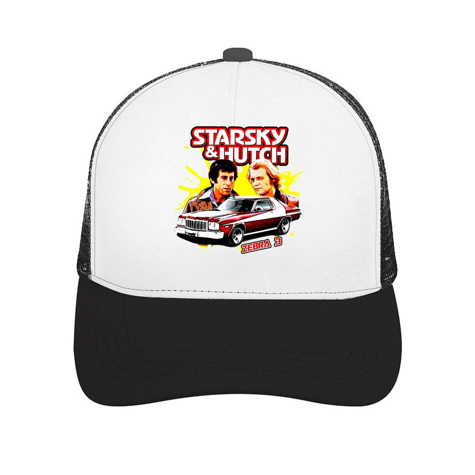 Starsky Hutch Zebra 3 Retro Car Art Mesh Baseball Cap