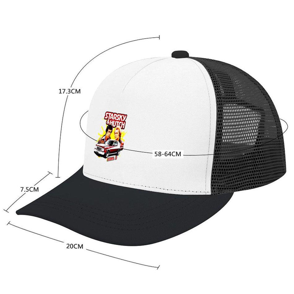 Starsky Hutch Zebra 3 Retro Car Art Mesh Baseball Cap