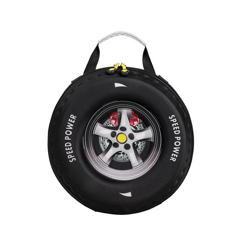 Cartoon Tire Design Kids Kindergarten Backpack