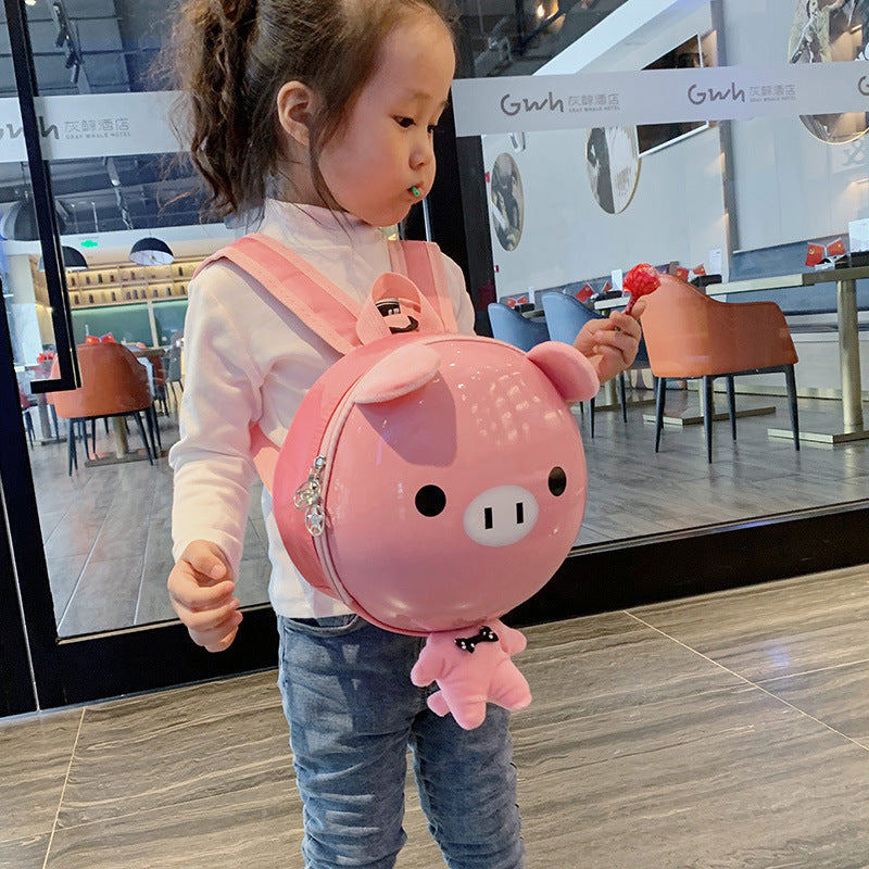 Cartoon Eggshell Kids Anti-Lost Kindergarten Backpack