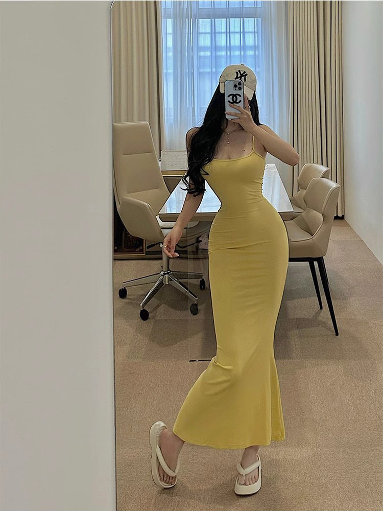 Women's Slim Fit Mermaid Midi Dress