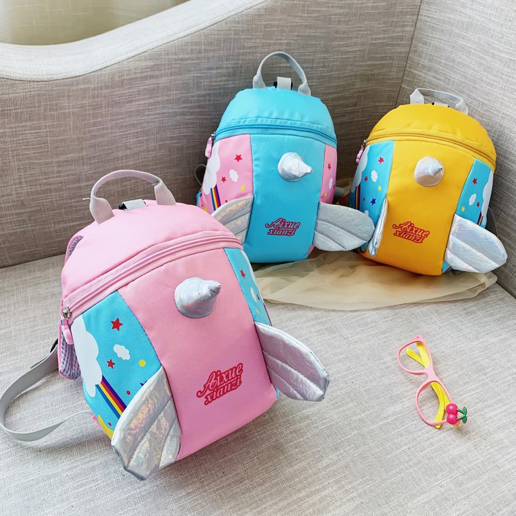 Cartoon Unicorn Kids Anti-Lost Kindergarten Backpack