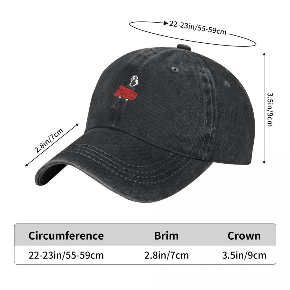 Flamoire Girl Red Typographic Graphic Unisex Casual Hat