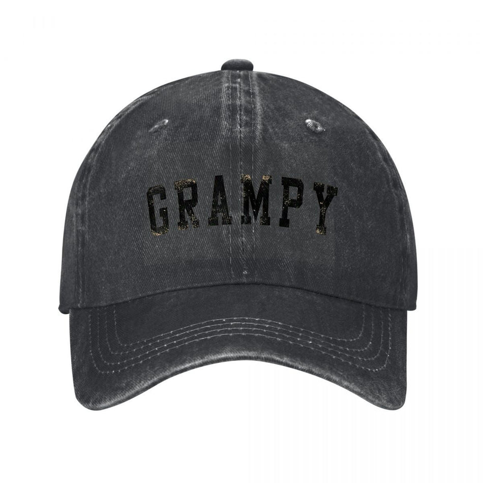 Grampy Vintage Distressed Lettering Unisex Casual Baseball Cap