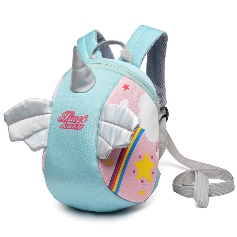 Cute Bee Cartoon Kids Anti-Lost Kindergarten Backpack