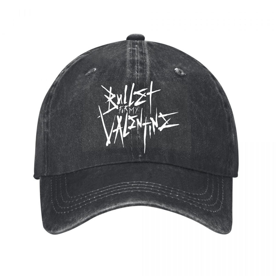 Bullet For My Valentine Band Themed Stylized Text Baseball Cap