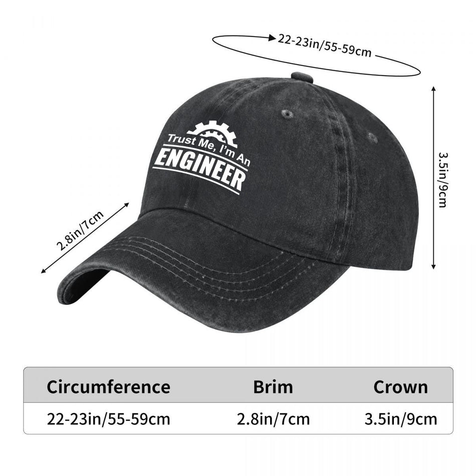 Trust Me Im An Engineer Gear Design Washed Baseball Cap