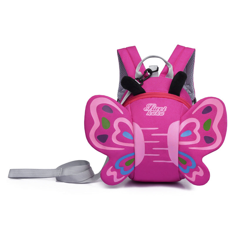Cartoon Butterfly Kids Anti-Lost Kindergarten Backpack