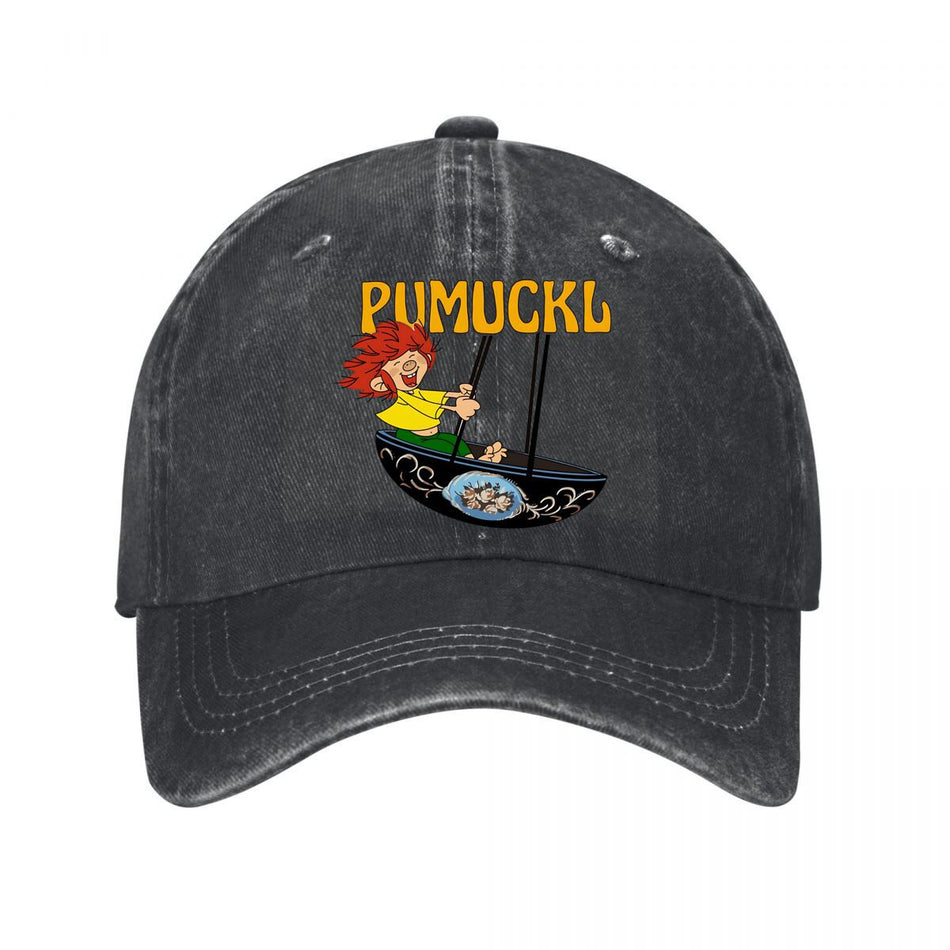 Pumuckl Cartoon Swing Illustration Unisex Casual Baseball Cap