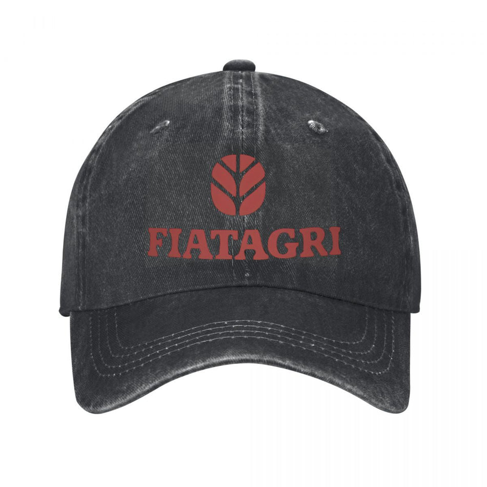 Fiatagri Logo Red Emblem Vintage Unisex Casual Baseball Cap