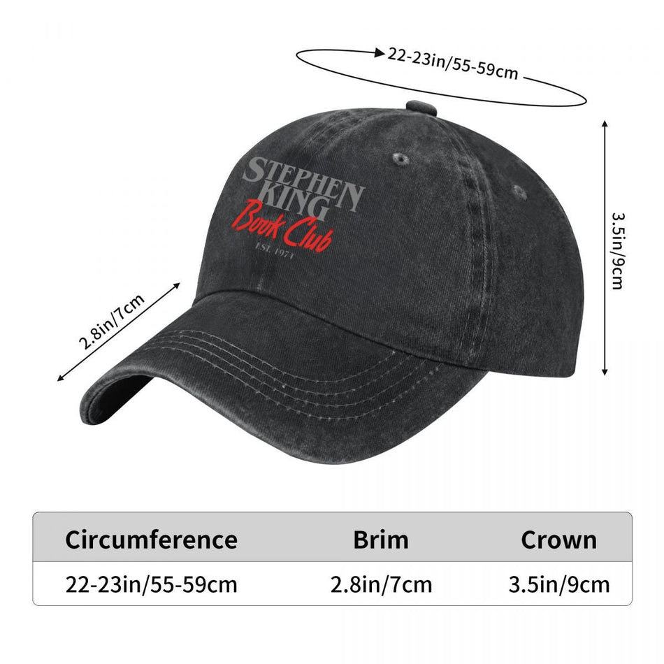 Stephen King Book Club Est 1974 Unisex Casual Baseball Cap