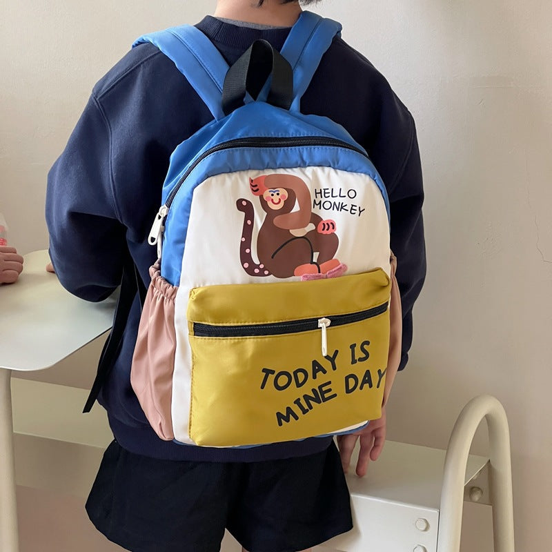 Lightweight Cartoon Kids Kindergarten Travel Backpack
