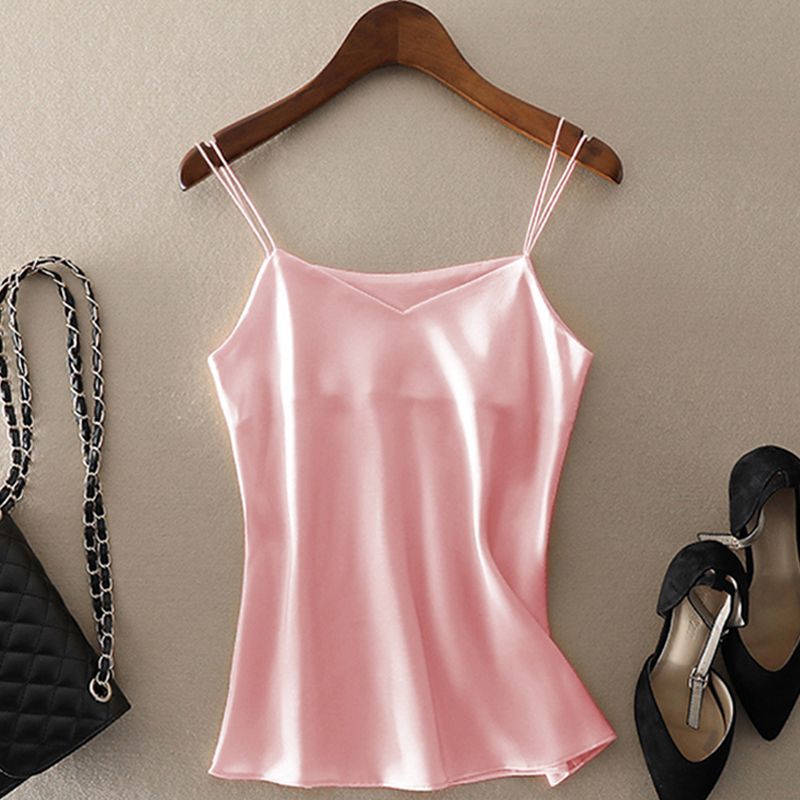 Women's V-Neck Long Camisole Sleeveless Loose Fit Top