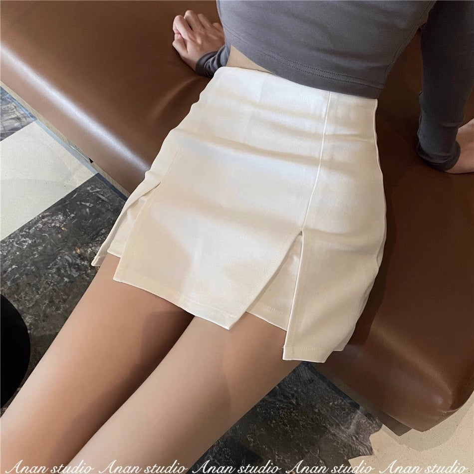 Women's High-Waisted Wide Leg Skirt Pants