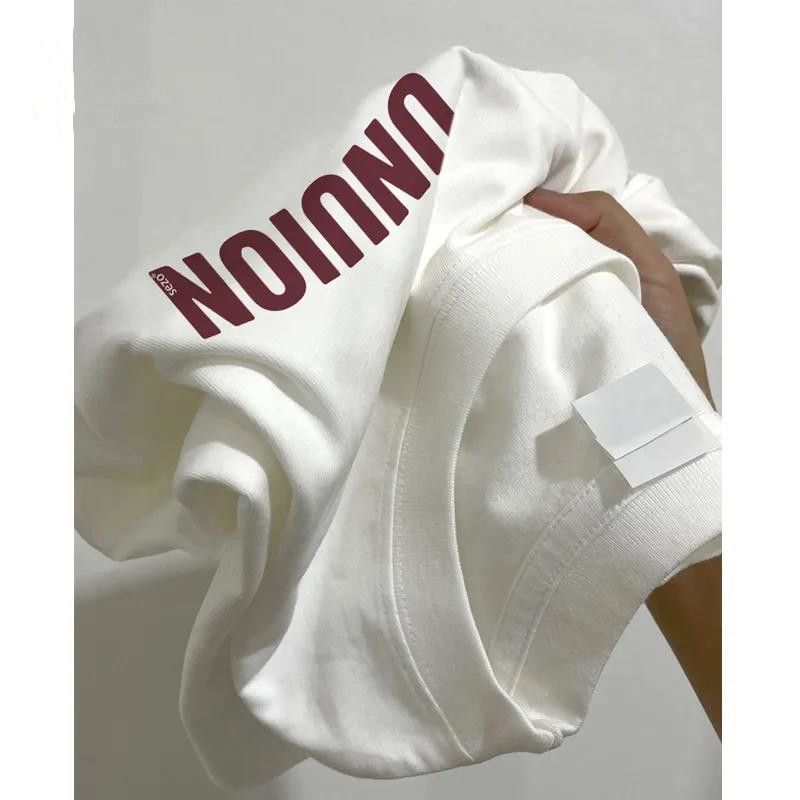 Women's Cotton Graphic Crew Neck Loose Fit T-Shirt