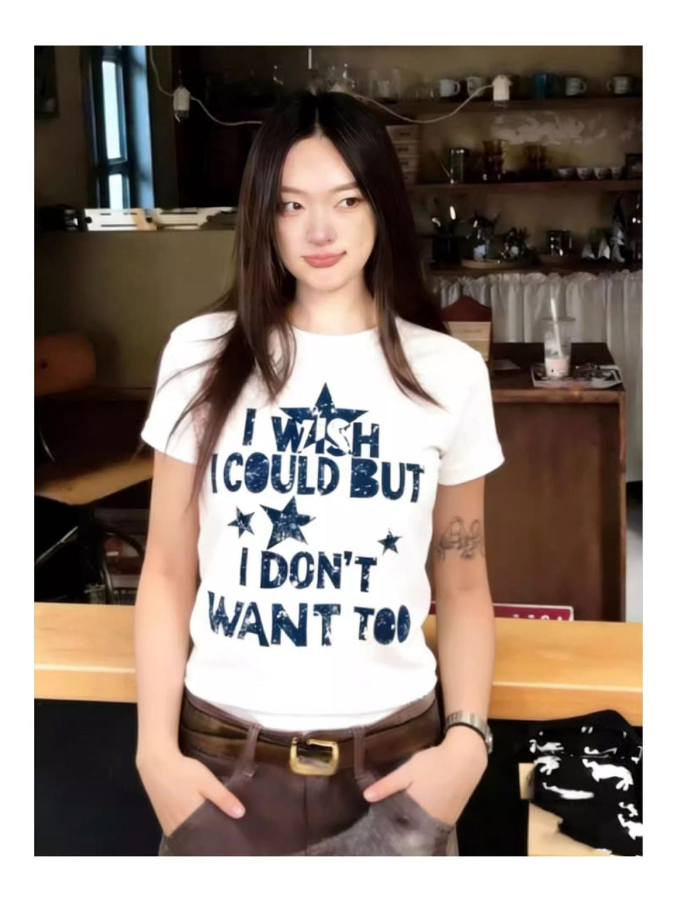 Women's Cotton Graphic Print Crew Neck Short Sleeve T-Shirt