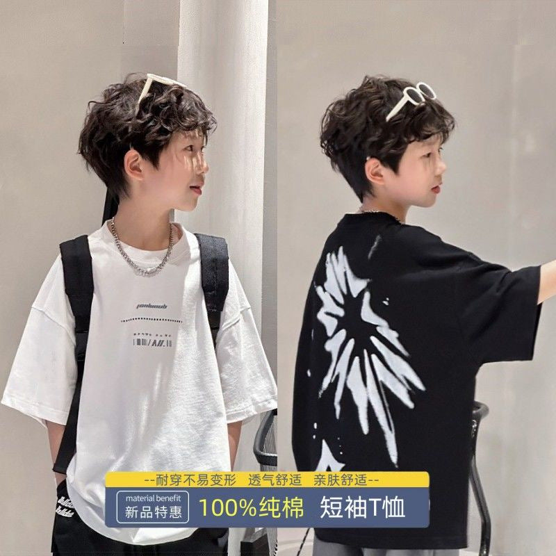 Boys Cotton Short Sleeve Casual T-Shirt