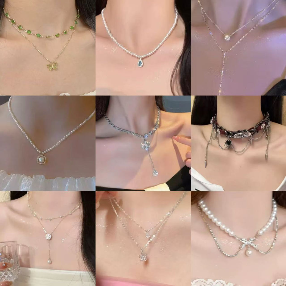 Angel Tear Pearl Water Drop Clavicle Necklace for Women