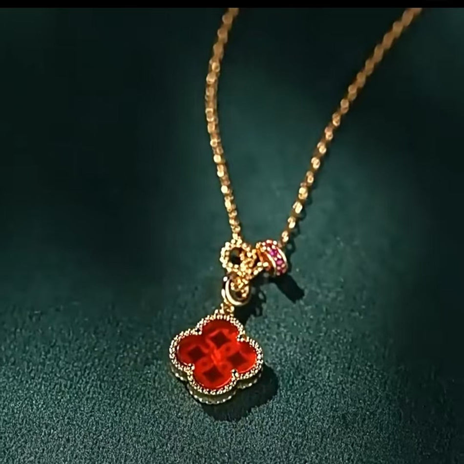 Old Money Coin Pendant Necklace with Titanium Steel Chain