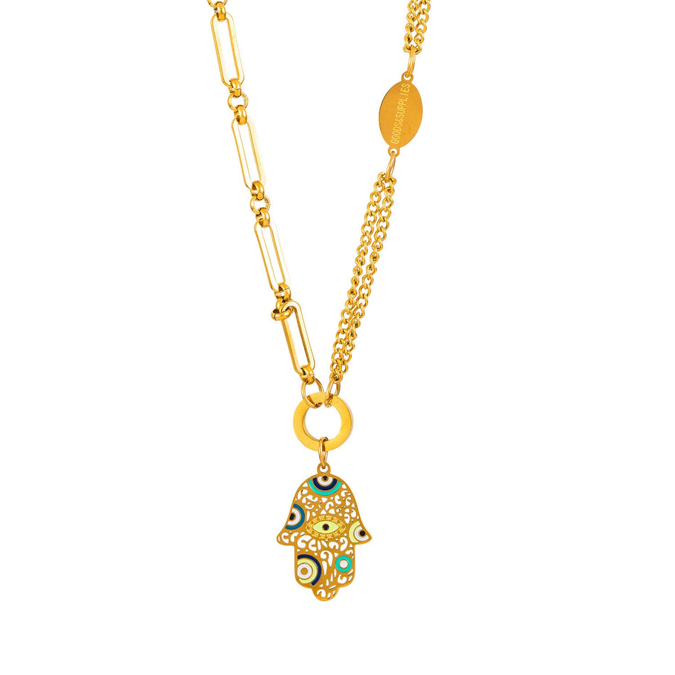 Titanium Steel Bergamot Pendant Necklace for Women