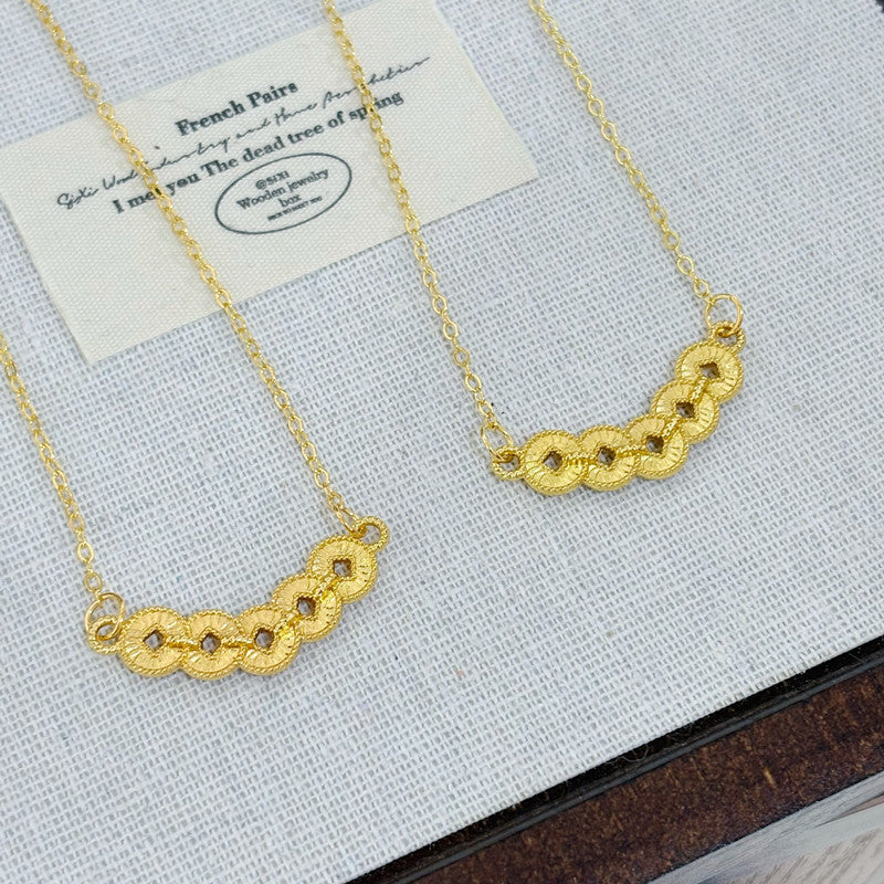 Chinese Style Ice Crystal Coin Pendant Necklace for Women