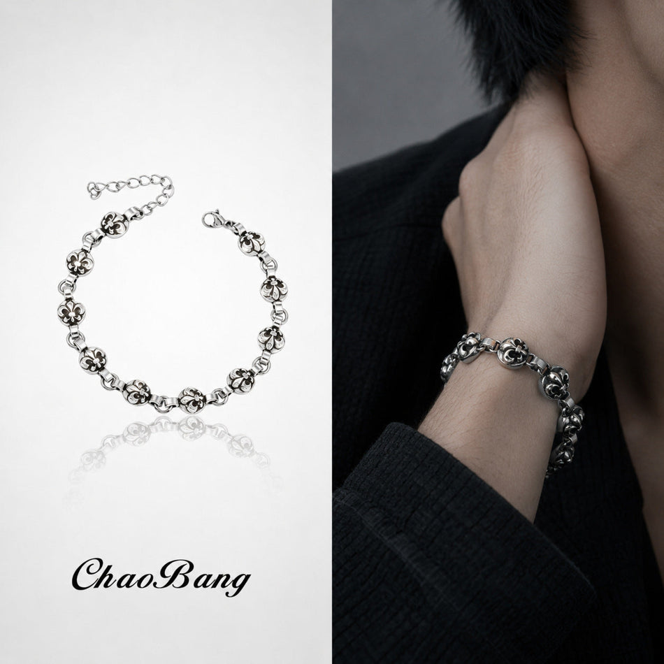 Kuroha Cross Bracelet for Men and Women with Trendy Style