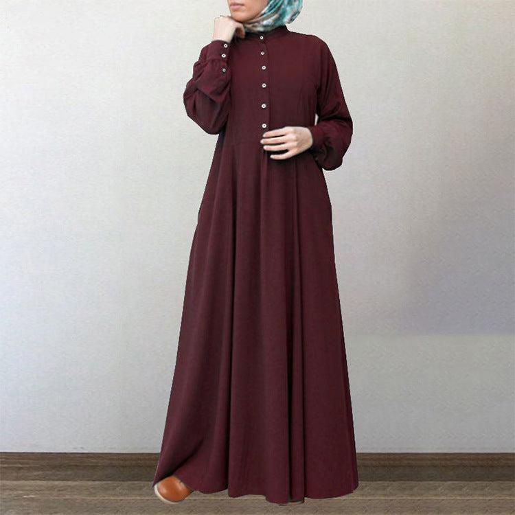Women’s Retro National Style Cardigan Dress – Spring 2026