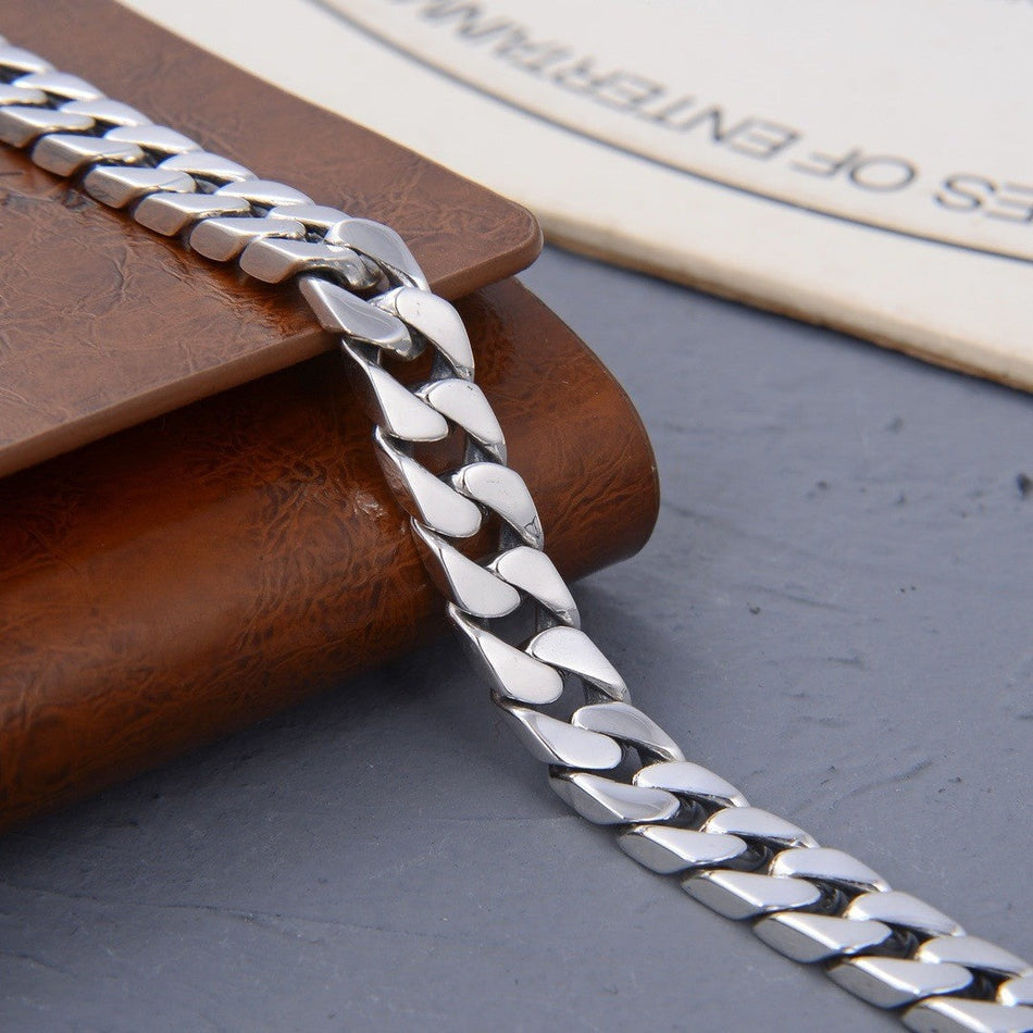 Men's Miami Cuban Chain Metal Bracelet Minimalist Fashion Style