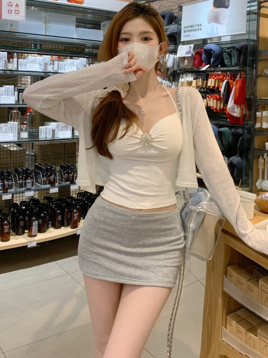 Women's High Waist A-Line Tennis Skort with Inner Shorts