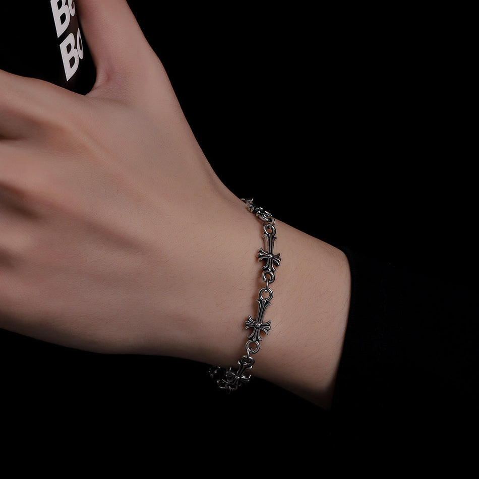 Unisex Cross Bracelet Light Luxury Retro Jewelry Design
