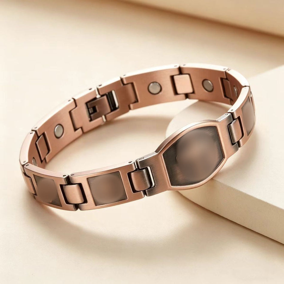 Men's Retro Alloy Word Magnet Detachable Bracelet Design