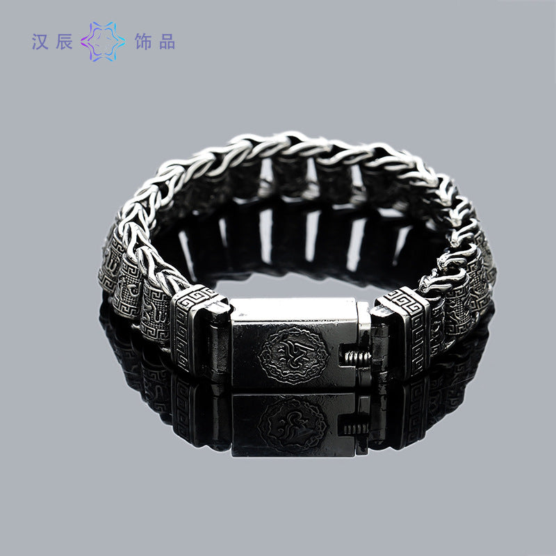 Unisex Six Character Bead Bracelet Retro Ethnic Jewelry