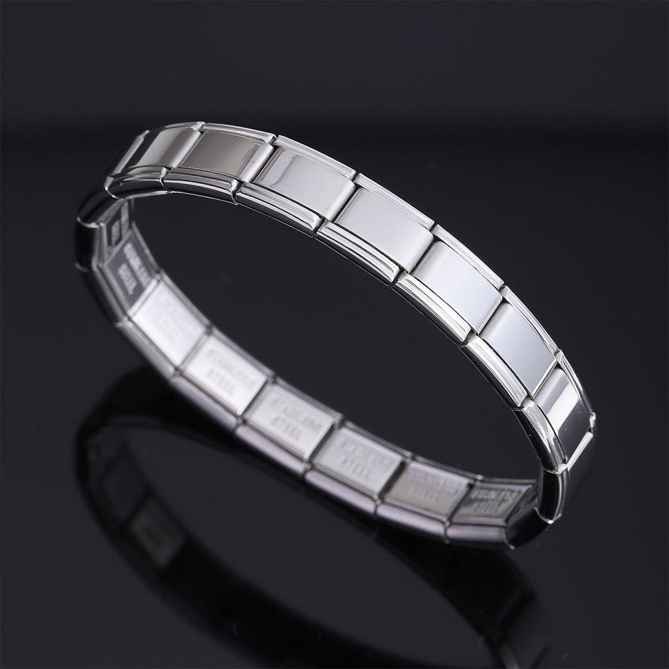 Unisex Stainless Steel Stretch Bracelet Adjustable Fashion Design
