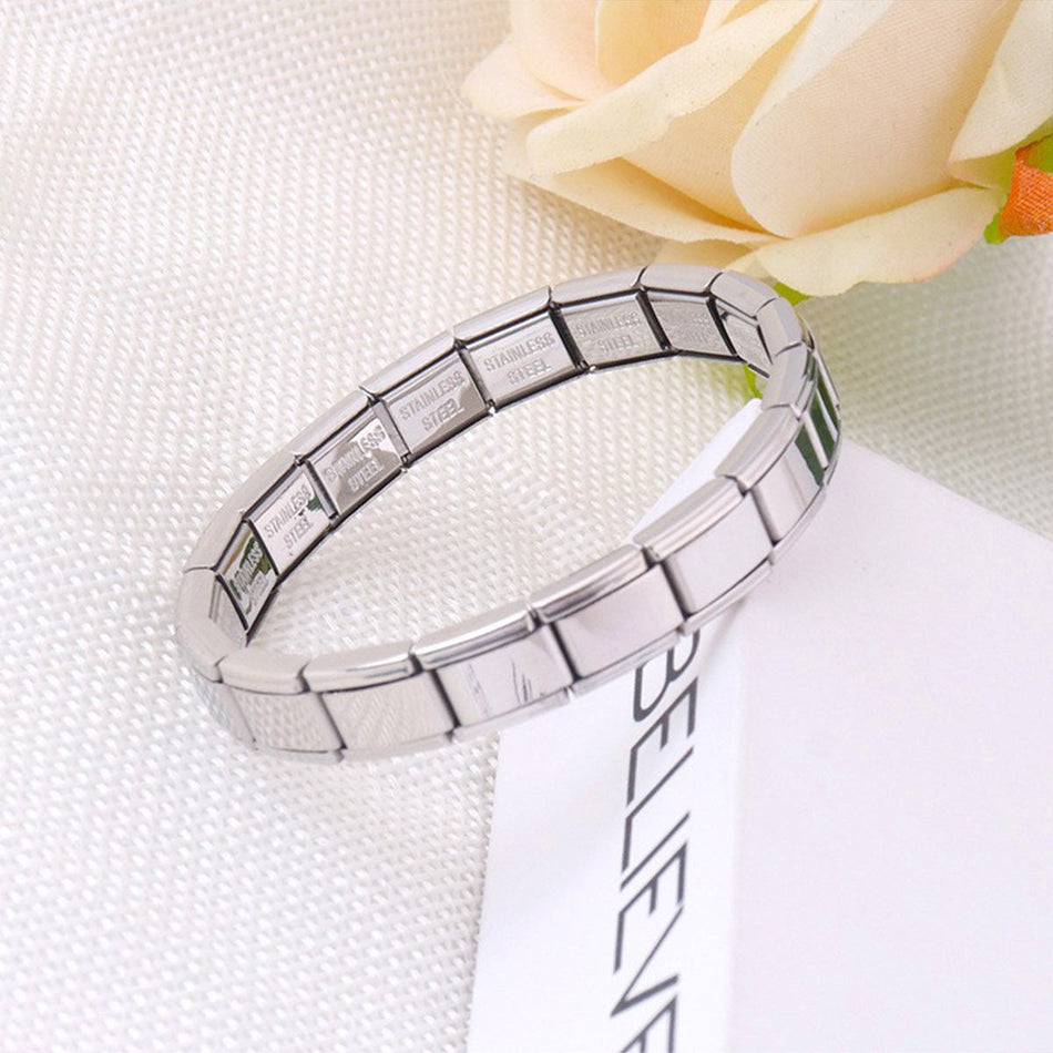 Unisex Stainless Steel Stretch Bracelet Adjustable Fashion Design