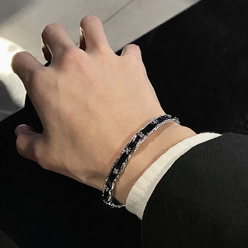 Unisex Dark Style Minimalist Bracelet Niche Jewelry Design