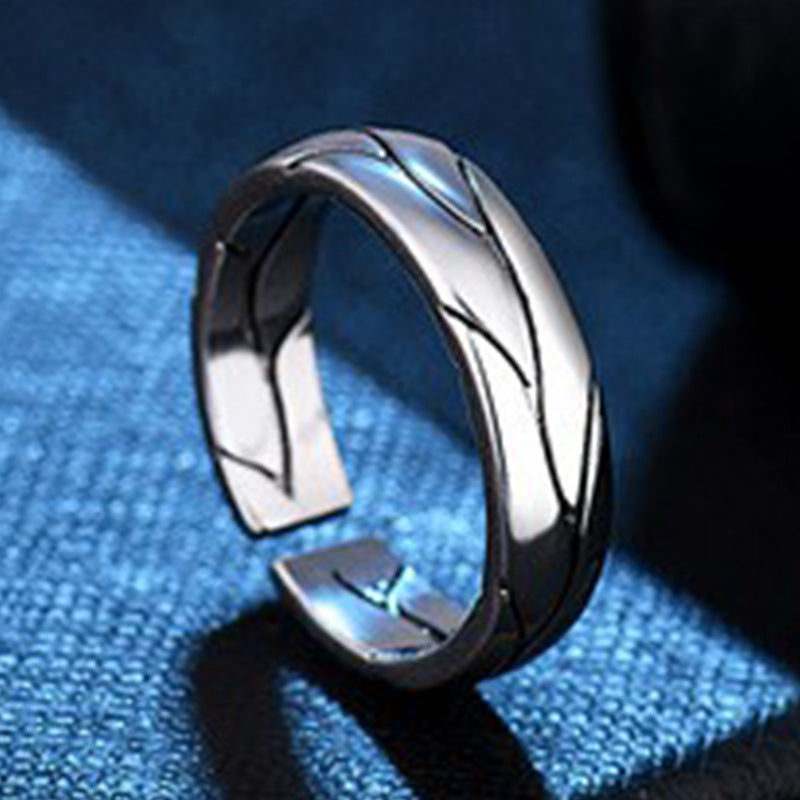 Men's Retro Open Ring Cool Style Minimalist Fashion Jewelry
