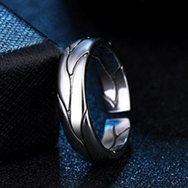 Men's Retro Open Ring Cool Style Minimalist Fashion Jewelry